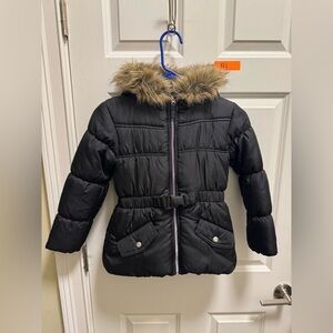 Youth Girls Rothschild Winter Jacket With Faux Fur Hood